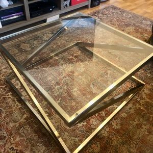 Clear Glass Coffee Table
